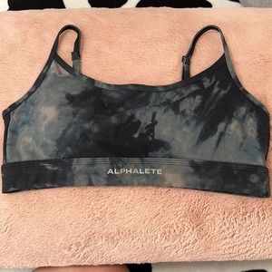 Oil stain sports bra
